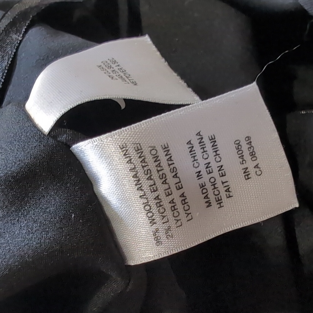 Anne Klein 98% Wool $350 Puff Sleeve Square Neck Knee Length Sheath Dress - Picture 11 of 15